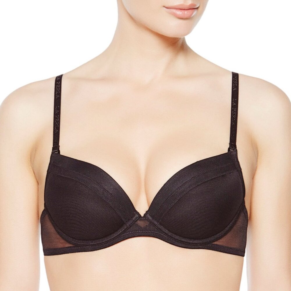 La Perla Daily Design Push Up Black Convertible Padded Bra